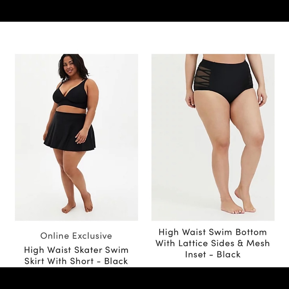 Torrid Size 00 (size10) swim suit bundle